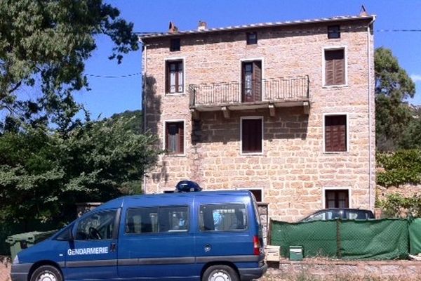 La maison où s'est joué le drame sur la commune de Bonifacio (Corse-du-Sud) 