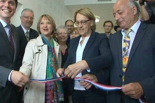 Marylise Lebranchu aux côtés de Michaël Vallet (à gauche) et de Maryline Simoné (au centre)