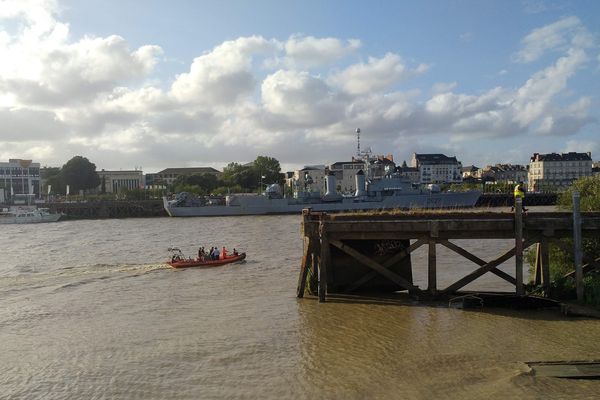 Un corps a été repêche en Loire quai Ferrand à Nantes, le 29 juillet 2019