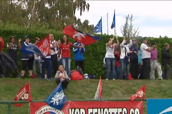 Les supporter lyonnais sont heureux 04/10/2015