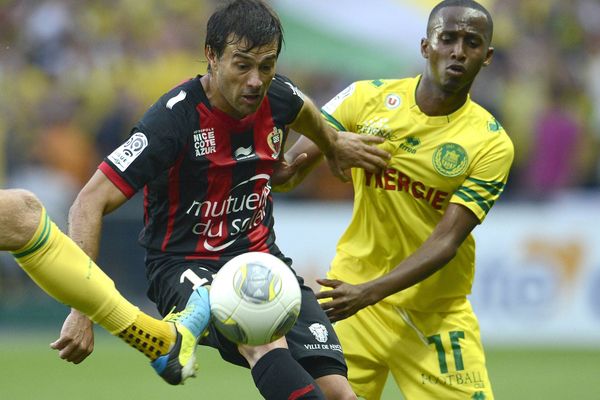 Lors de la rencontre entre le FC Nantes et l'OGC Nice, le 25 septembre 2013