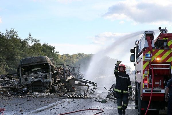 En 2017, un accident sur la RN 10 à Chevanceau  en Charente-Maritime