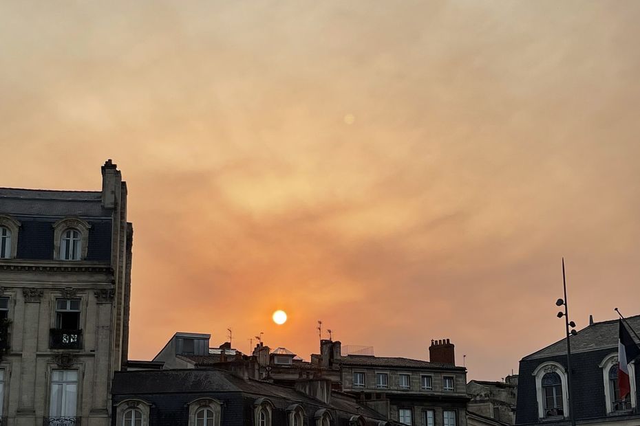 Fires in Gironde.  The fumes hover above the Gironde, including the metropolis of Bordeaux, do not call the firefighters