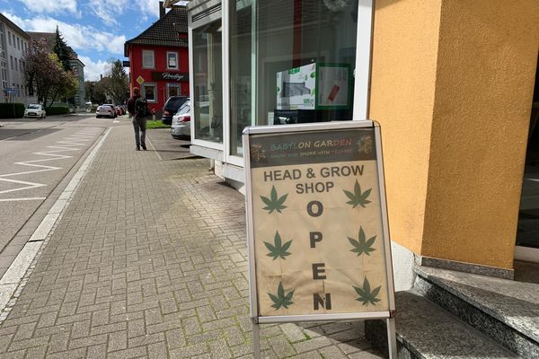 Cette petite boutique vend des serres, des lampes et des filtres pour ceux qui veulent cultiver des plants de cannabis toute l'année en intérieur.