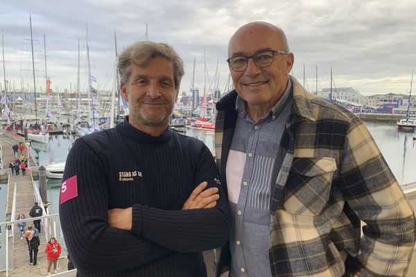 Depuis 2022, Eric Bellion travaille avec le préparateur mental Gérard Vaillant pour préparer son 2ème Vendée Globe.