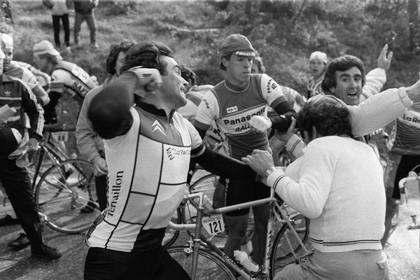 Mars 1984. Hinault. La bagarre du Col de l'Ange