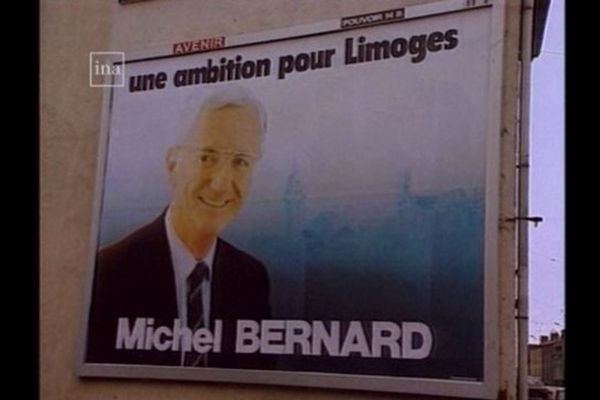 L'ancien candidat R.P.R. Michel Bernard en 1989