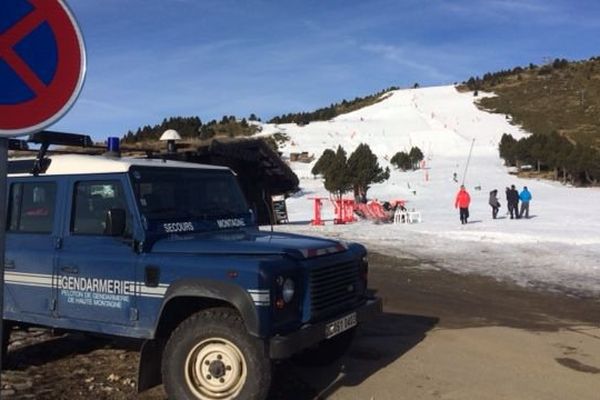 La station de ski de Font-Romeu, dans les Pyrénées-Orientales. Les gendarmes sur place ce matin - 27 décembre 2016