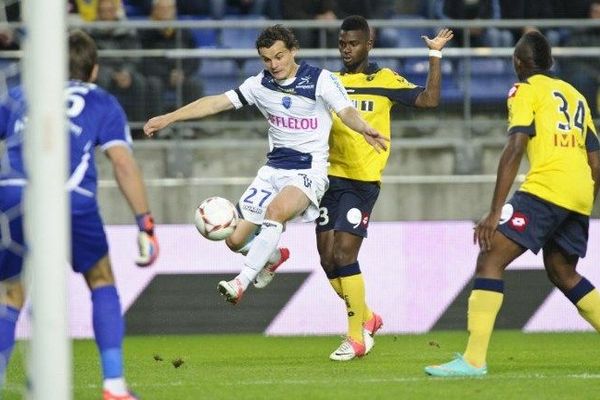 Julien Faussurier, lors du match à Bonal contre le FCSM