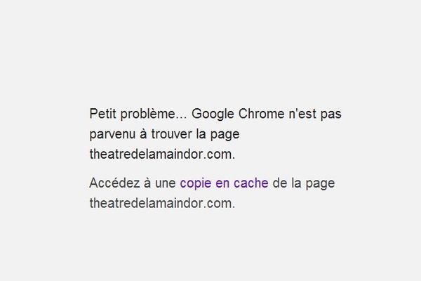 Le site internet du Théâtre de la Main d'Or était inaccessible mardi matin. 