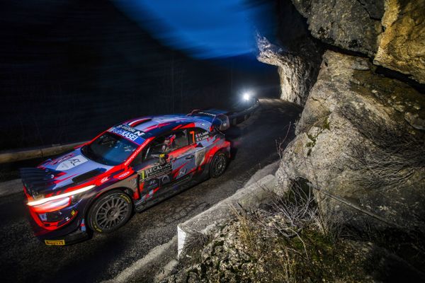 Pierre-Louis Loubet au rallye Monte-Carlo.