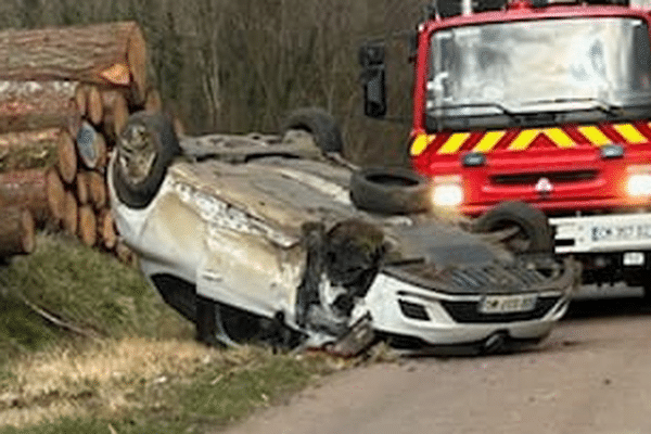 L'accident s'est produit vendredi 1er mars sur la commune de Saint-Seine-sur-Vingeanne (Côte-d'Or).