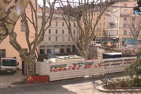 À l'heure actuelle, la construction du parking Gaudin est le seul gros chantier conduit par la SEM Bastia aménagement.