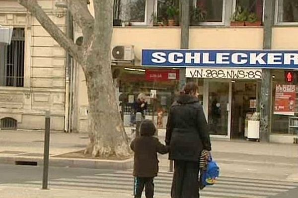 Montpellier - le magasin Schlecker - février 2014.