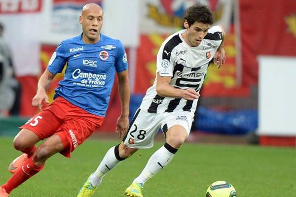 Ala eddine YAHIA (Caen) et Yohann GOURCUFF 