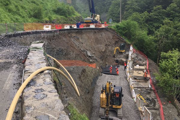 Grâce à une météo favorable, les travaux de terrassement ont bien avancé.