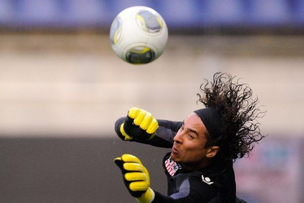 Guillermo Ochoa, le 31 août 2013 au stade Auguste Bonal à Montbelliard 