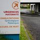 Les entrées des urgences et de la maternité à l'hôpital de Carhaix