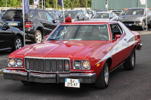 La Gran Torino rouge zébrée de blanc est arrivée dans l'Aisne fin juin.