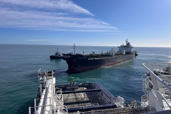 Le pétrolier Kriti Captain est arrivé dans le golfe de Fos-sur-Mer e mercredi 29 janvier.