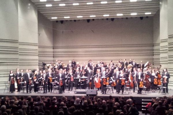 L'Orchestre de Pau Pays de Béarn sur la scène de la Cité des Congrès de Nantes le 1er février 2014