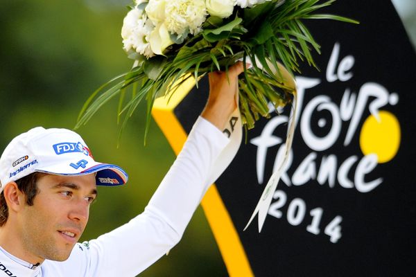 Thibaut Pinot, maillot blanc du Tour de France 2014