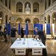 Élections législatives 2024  à Lyon, dans la salle de la Corbeille au palais de la Bourse (2e)