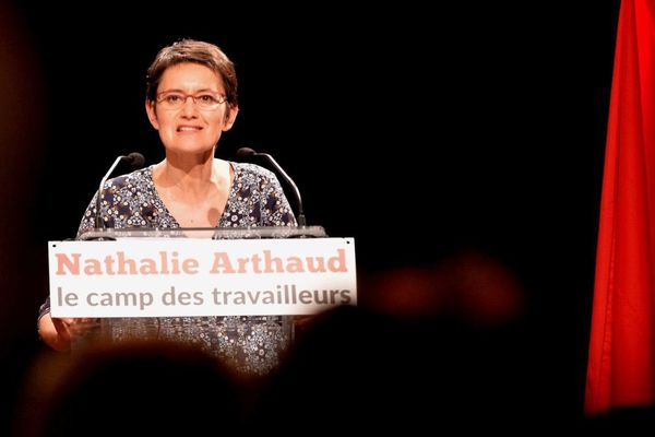 Nathalie Arthaud, porte-parole de Lutte Ouvrière