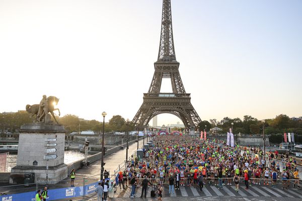 Le départ des 20 KM de Paris le 8 octobre 2023