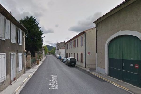 Rue Elie-Sermet à Esperaza, dans l'Aude.