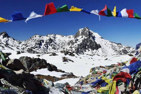 Dans le parc national du Langtang (Népal). 