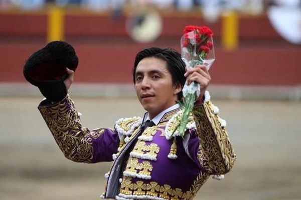 Juan Carlos Cubas, 29 ans, torero de Lima. Il a triomphé "à domicile" devant Diego Urdiales et Daniel Luque.