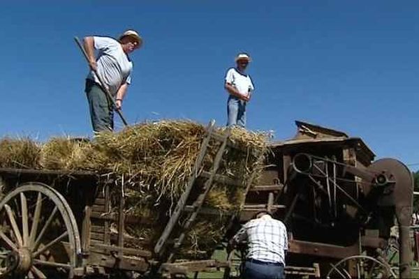 Chaque année au mois d’août, de nombreux visiteurs viennent participer à la Fête de la Moisson, au moulin du Vanneau, à Saints-en-Puisaye, dans l'Yonne.