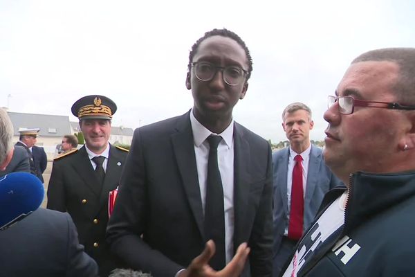 Hervé Berville, secrétaire d'Etat chargé de la mer au Guilvinec