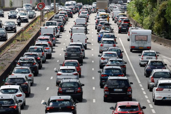 Un bouchon sur le périphérique parisien.