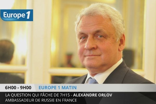 Alexandre Orlov ambassadeur de Russie à Paris au micro d'Europe 1 : "la livraison du Vladivostok n'est pas en core hors délais".