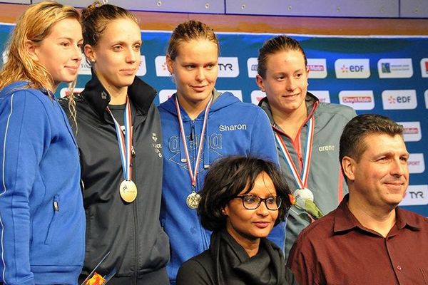 Podium avec Morgane Rothon. 