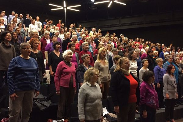 Le choeur lors de la répétition du Messie de Haendel