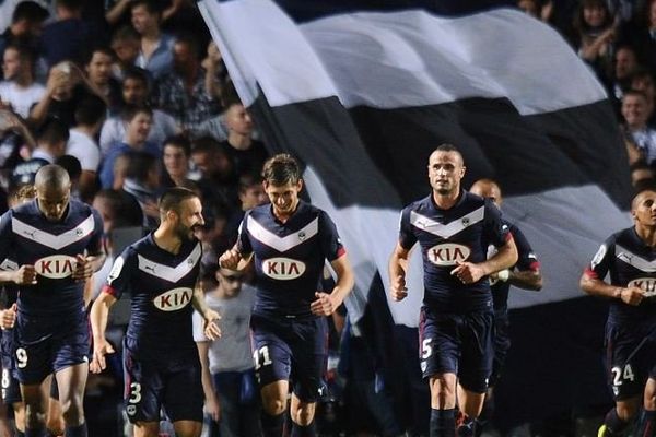 Les girondins après leur victoire 4 buts à 1 contre Monaco