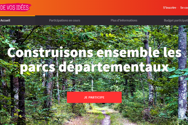 Capture du site ateliersdevosidees.loiret, où sont rassemblées informations et propositions soumises au budget participatif.