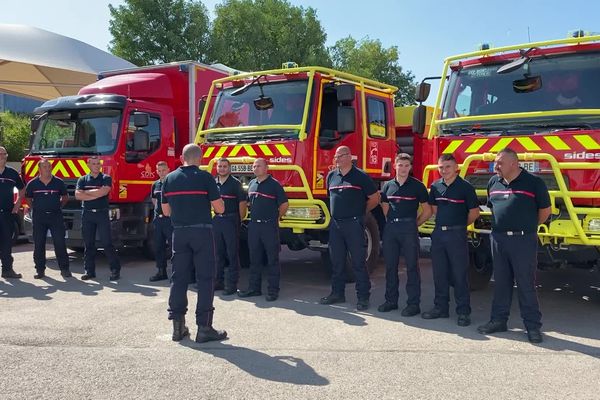 Des pompiers de tous les groupements du département sont mobilisés.