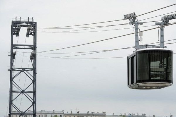 Une cabine du téléphérique de Brest