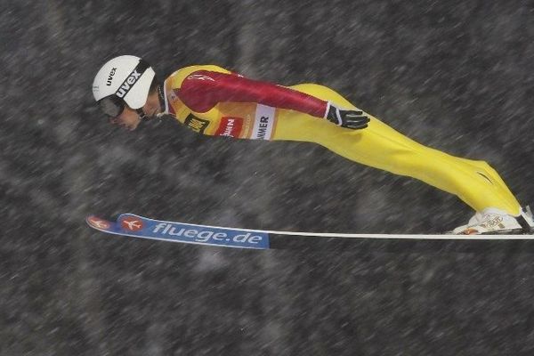 Jason Lamy-Chappuis dans le ciel de Lillehammer en Norvège