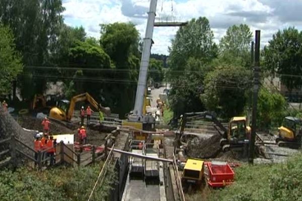 travaux en gare de Limoges 21-22 juillet 2012