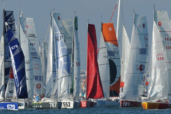 Départ de la Mini-Transat à La Rochelle en 2011