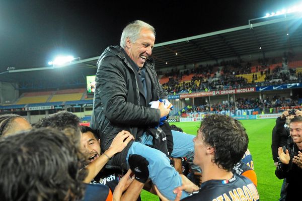 René Girard, lors de son dernier match avec Montpellier en mai dernier. 