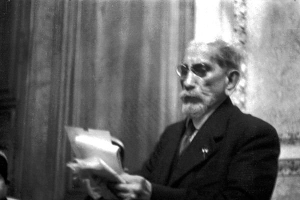 Le procès de Charles Maurras à Lyon en 1945.