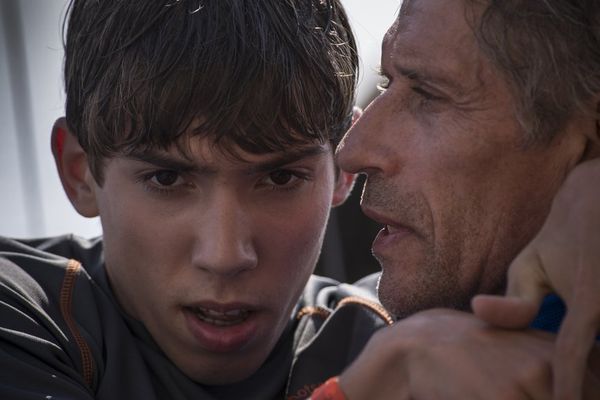 Fabien Héraud et Jacques Gamblin dans "Toutes nos forces"