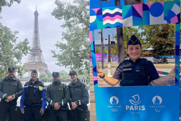 Venus respectivement de Poitiers et de Perpignan, Carlo et Manon se sont engagés pour renforcer les équipes des forces de l'ordre pendant les JO.