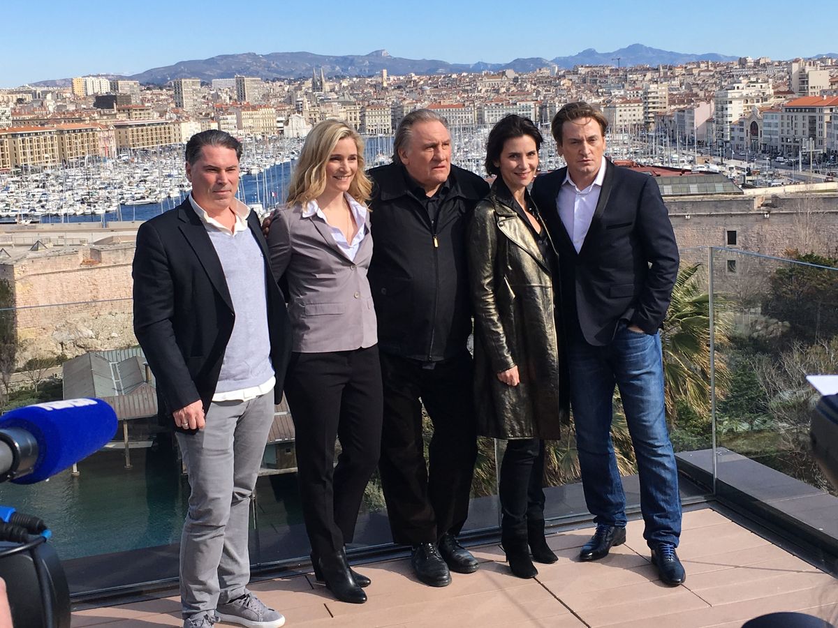 Gerard Depardieu Et Benoit Magimel En Promo Pour Lancer La Saison 2 De Marseille